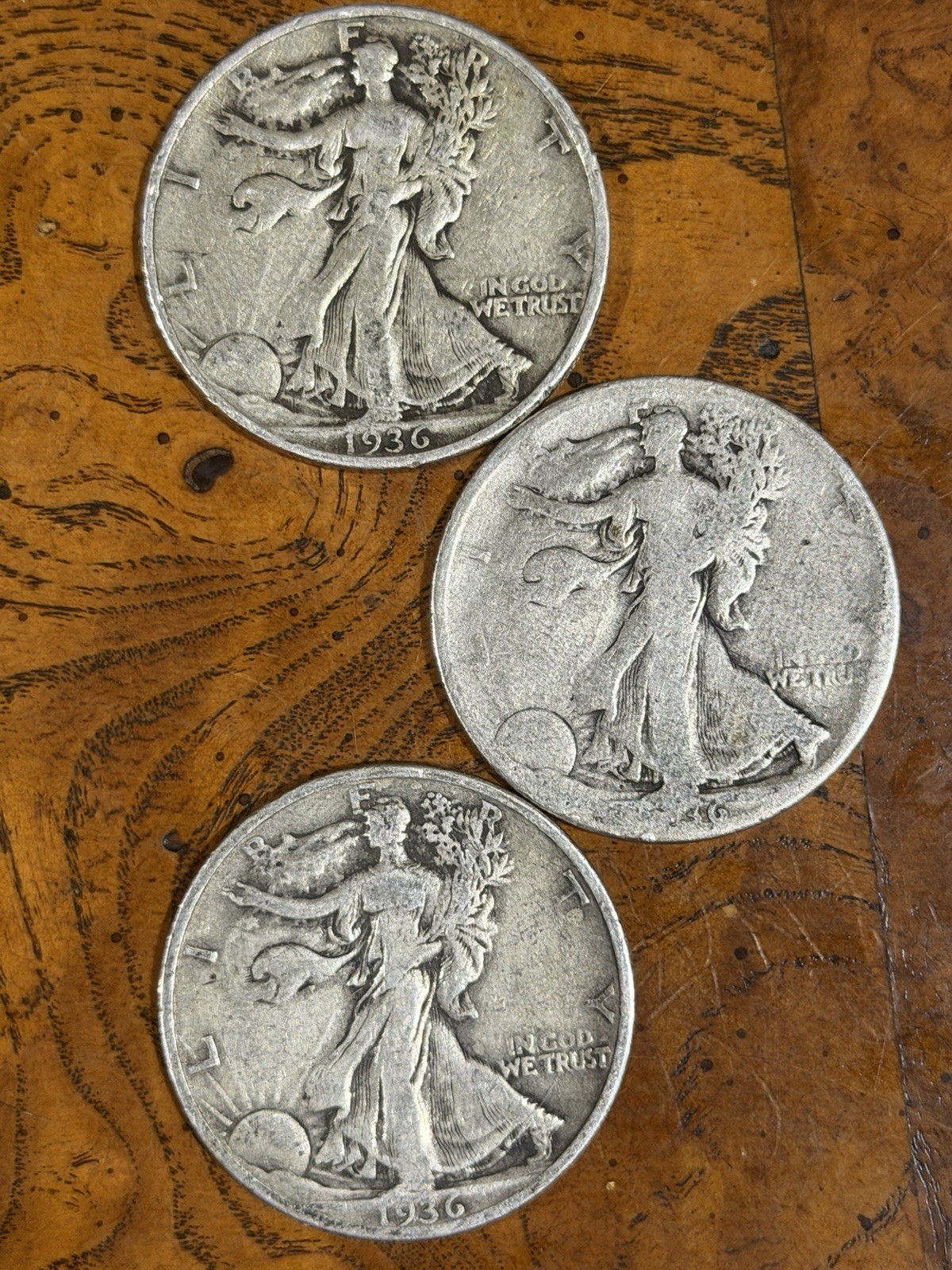 1936 P D S Walking Liberty Half Dollar * Rare Key Date * Silver US Coin *