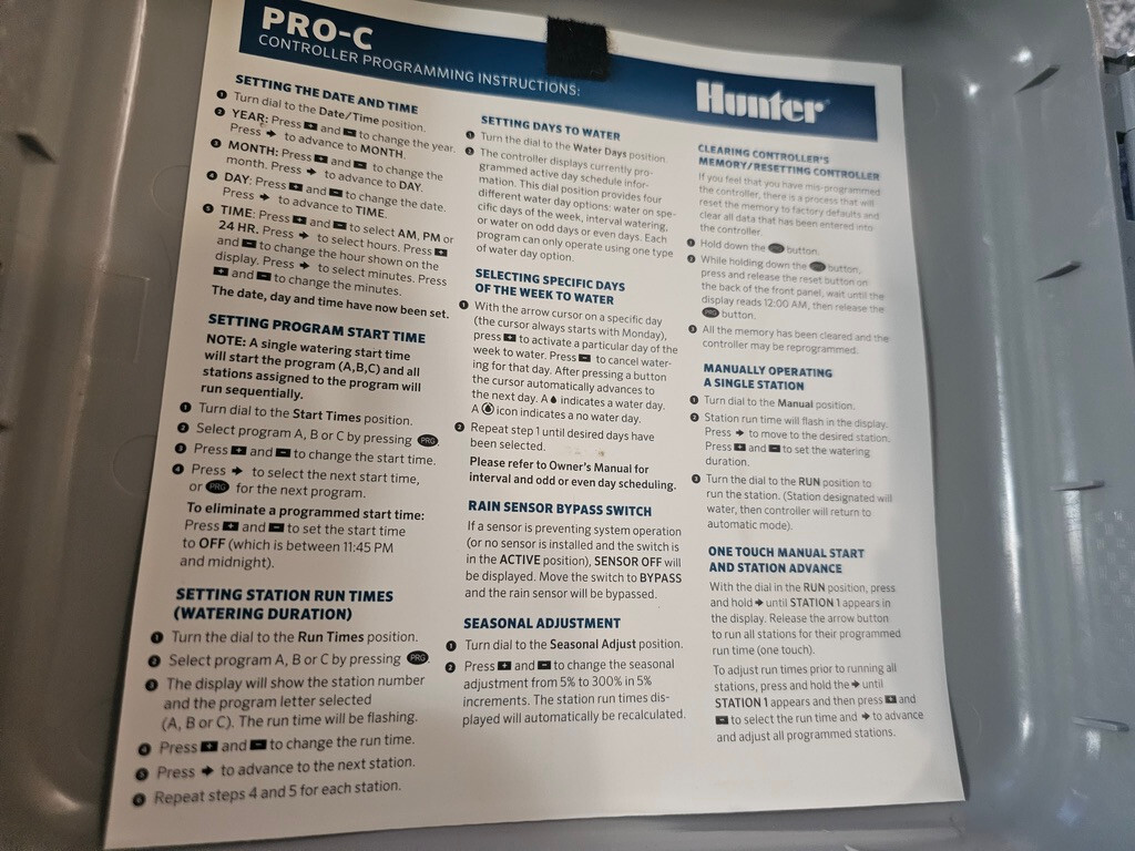 Hunter Pro-C PC-400i Timer Controller 23 Zones. NO MODULES. READ