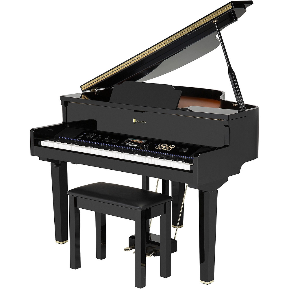 Williams Symphony Concert Digital Grand with Touchscreen and Bench Ebony 88 Key