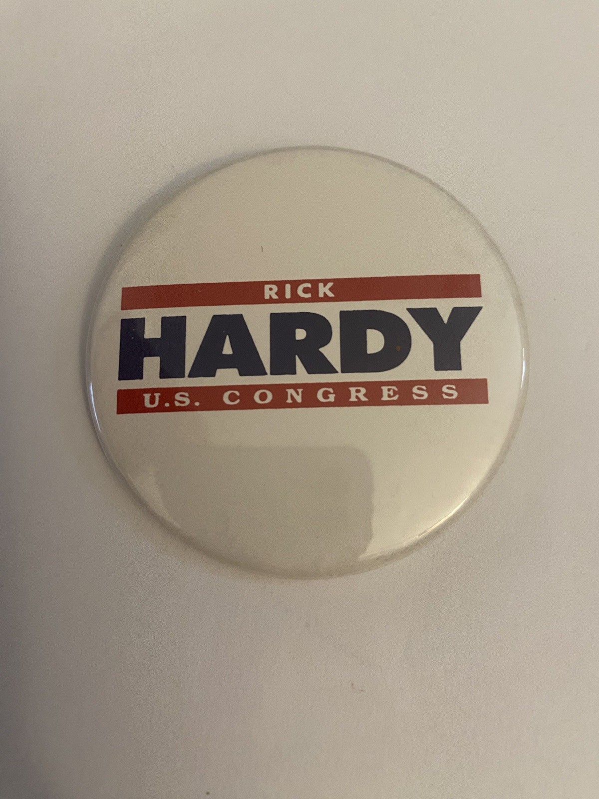 Rick Hardy U.S. Congress Missouri Pin Back Button P189
