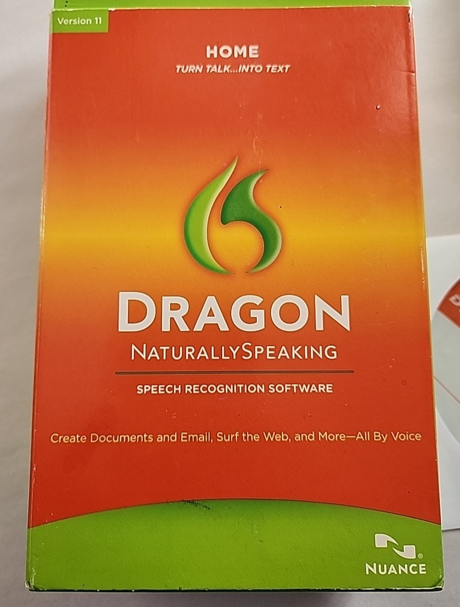 Dragon Nuance Naturally Speaking Home Version 11 with Handset/Mic