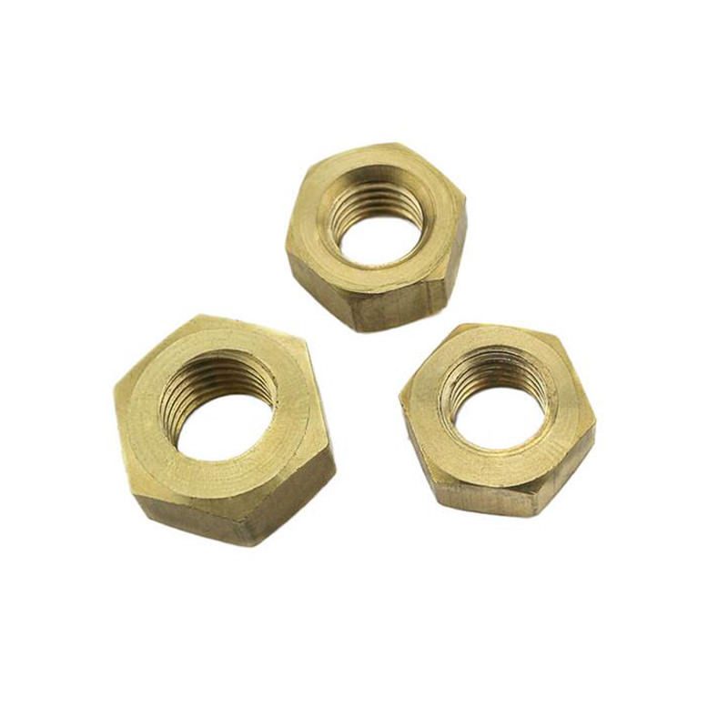 M1.4-M24 Solid Brass Full Hex Nuts For Bolts & Screws