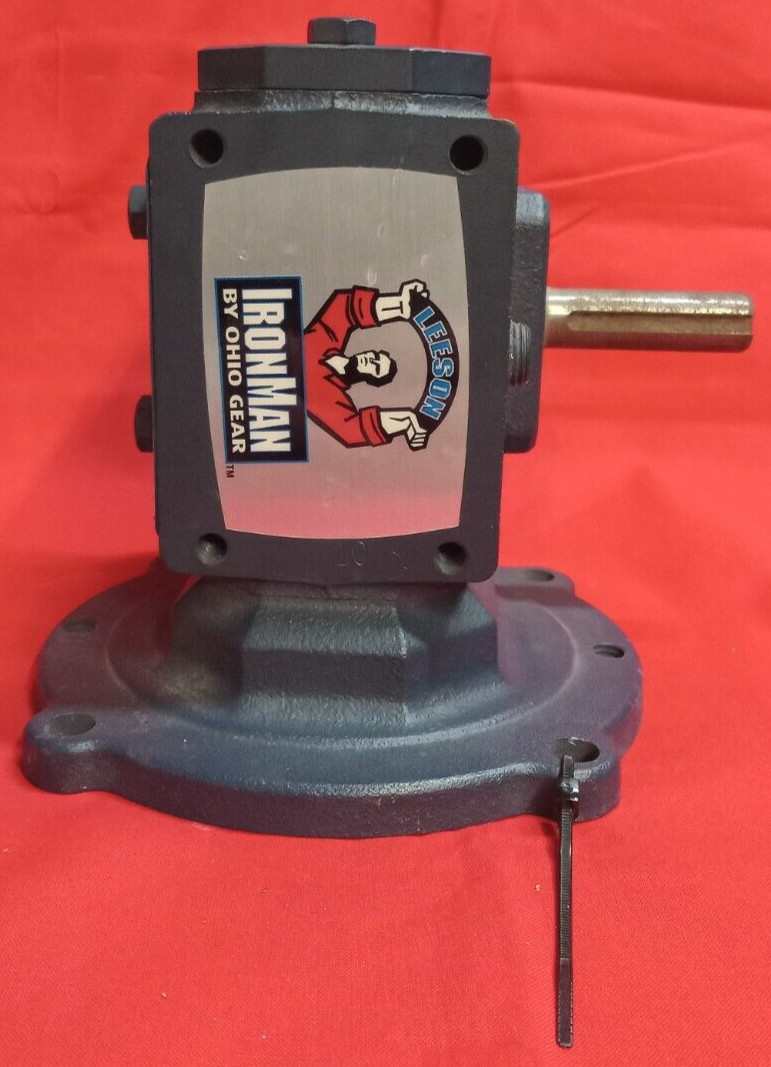 IRONMAN OHIO GEAR WORM GEAR REDUCER RATIO 10:1 1750 RPM BQM813-10-R-56 W8130087