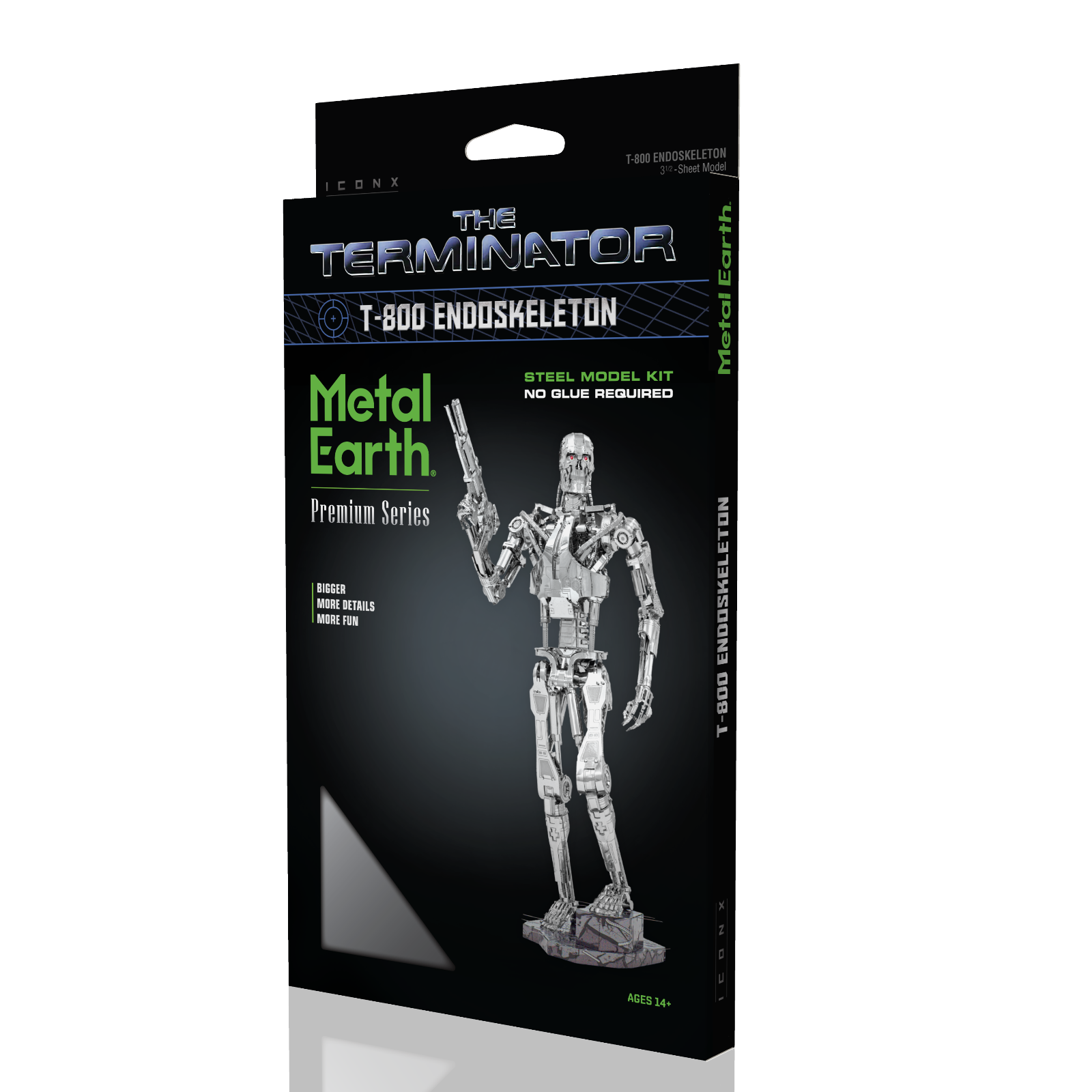 Fascinations Premium ICONX Terminator T-800 Endoskeleton Metal Earth Model Kit