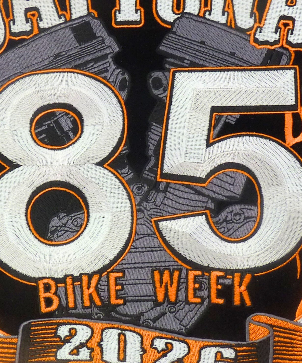 Daytona Bike Week 2026 Event Orange Large Patch.