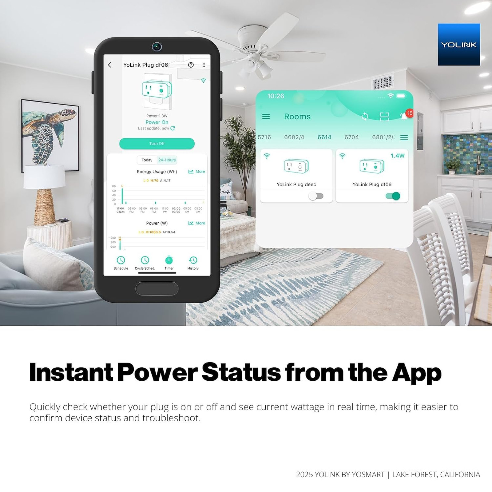 Smart Energy Plug 15A LoRa Range High Power Devices Cycle Schedule Real-Time