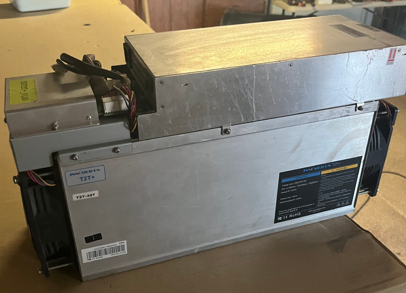 Innosilicon T2T+ 30TH/s Bitcoin ASIC Miner Lot of 20 – SHA256 – Used Farm Pulls