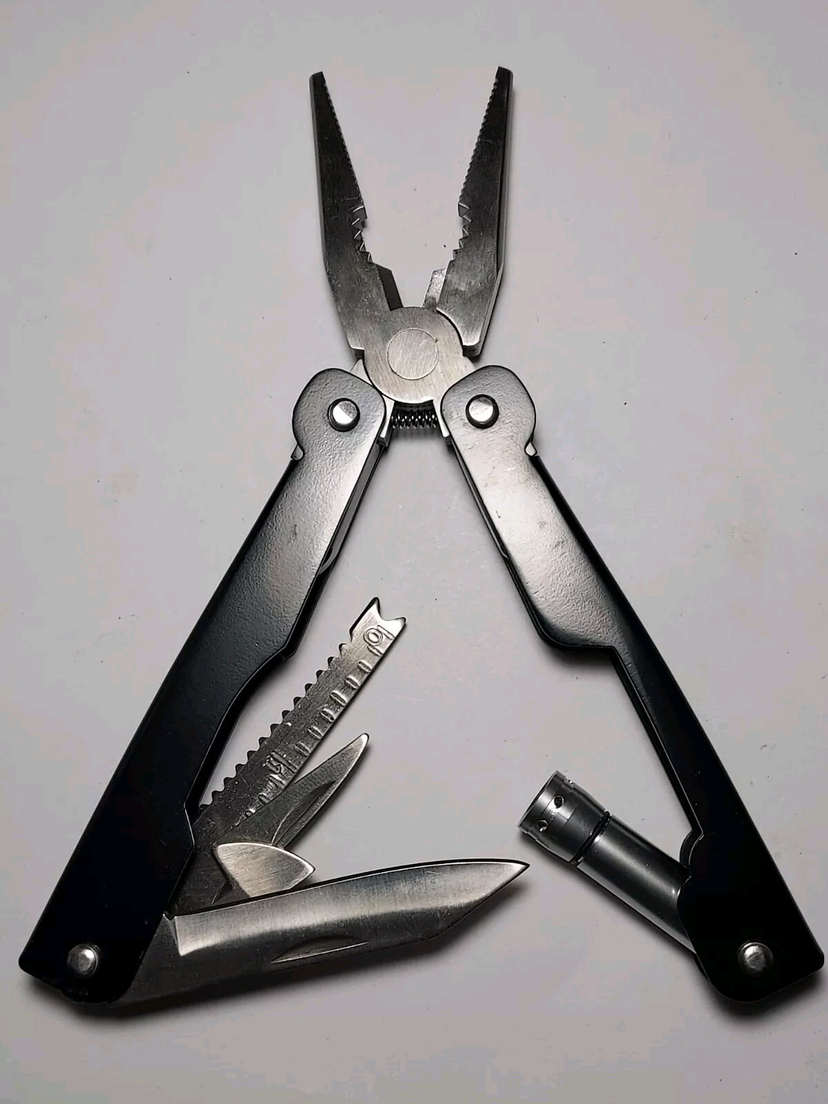 Black Metal Handles Multi Tool printed THANKS! with nylon pouch