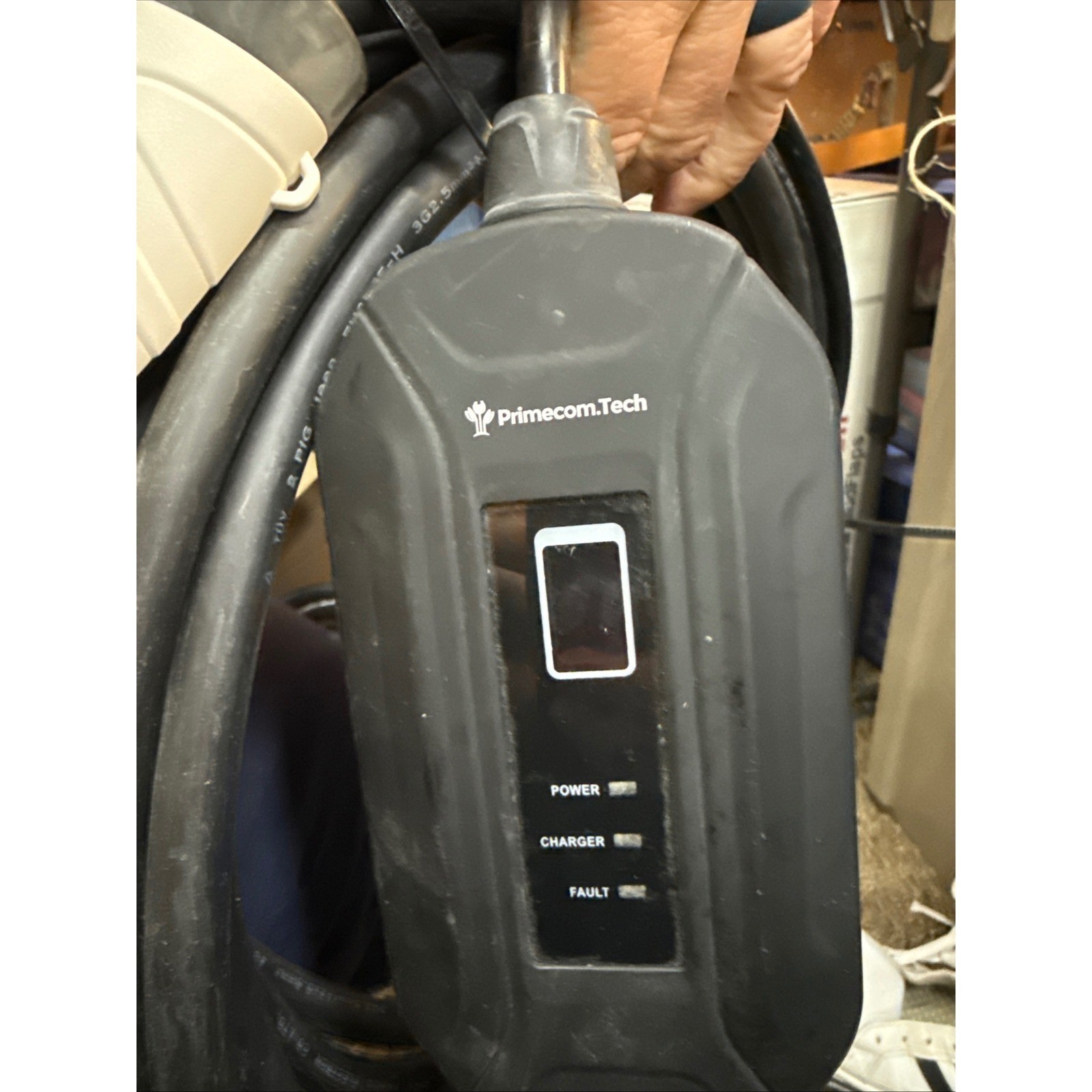 Primecom Tech EV Charger Level 2 16A Black Good SAE J1772 110V-240V FU-AM2-16
