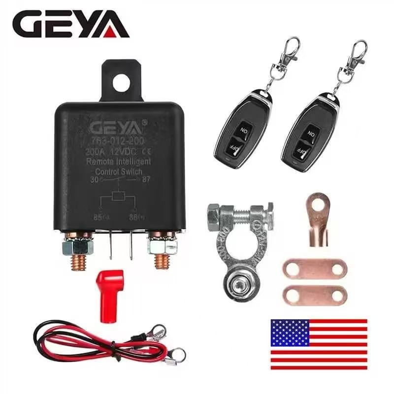 12V 200A Remote Battery Disconnect Kill Switch Anti Theft Auto Isolator D type