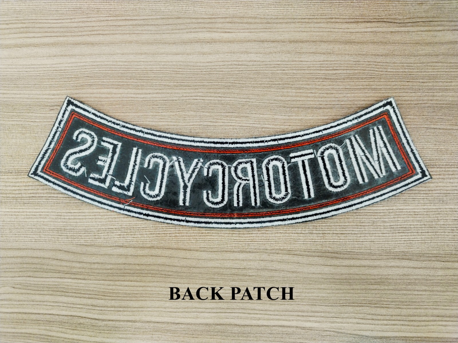 BIG PATCH Pirate Skull Biker Chopper Motorcycle Rider Embroidered Iron on Patch