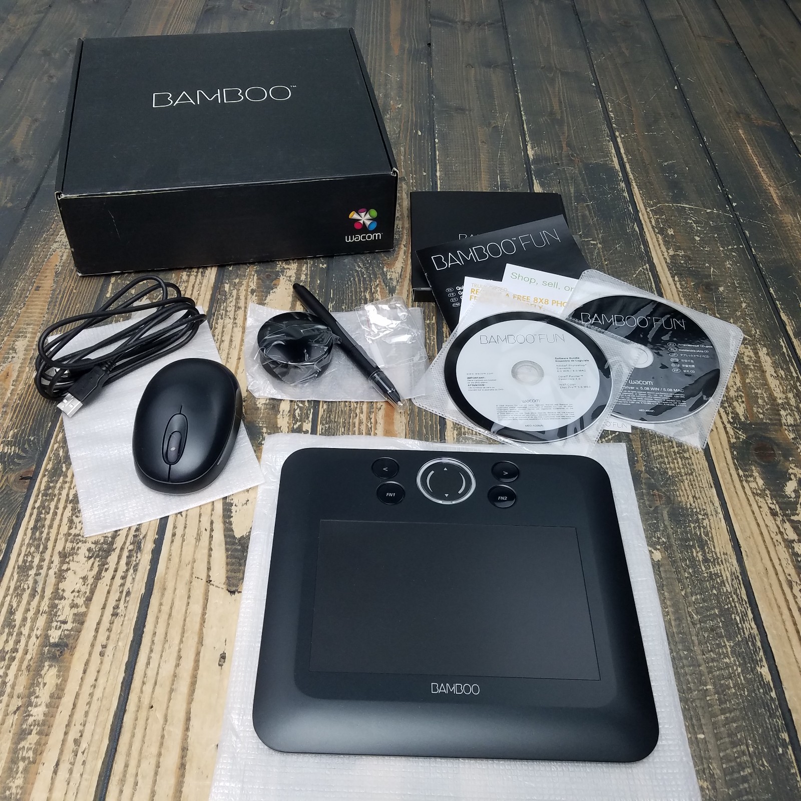 Wacom Bamboo Fun CTE450K USB Drawing Tablet With Pen & Mouse
