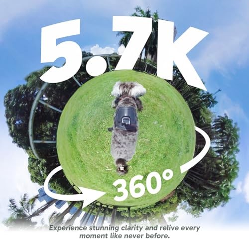AKASO 360 Action Camera Standard Combo with Lens Cap Bundle