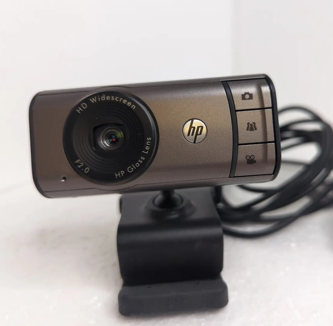 Hewlett-Packard HD Webcam Widescreen HD3100 720P 5MP F2.0 Glass Lens W Clip