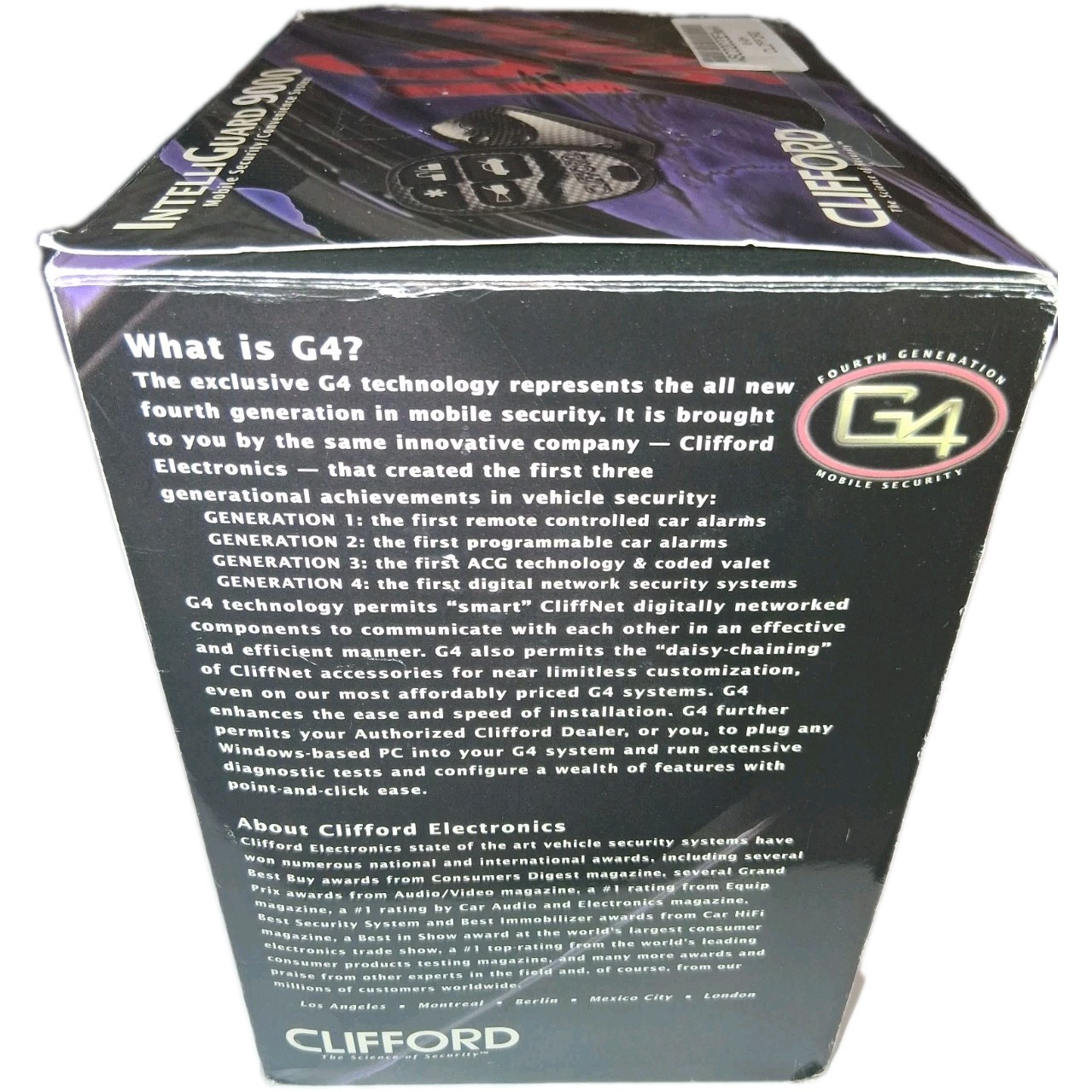 CLIFFORD INTELLIGUARD 9000 G4 SECURITY SYSTEM