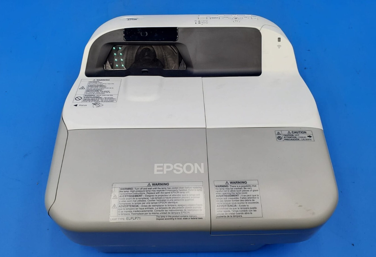 Epson LCD PowerLite 475W Ultra Projector H455A