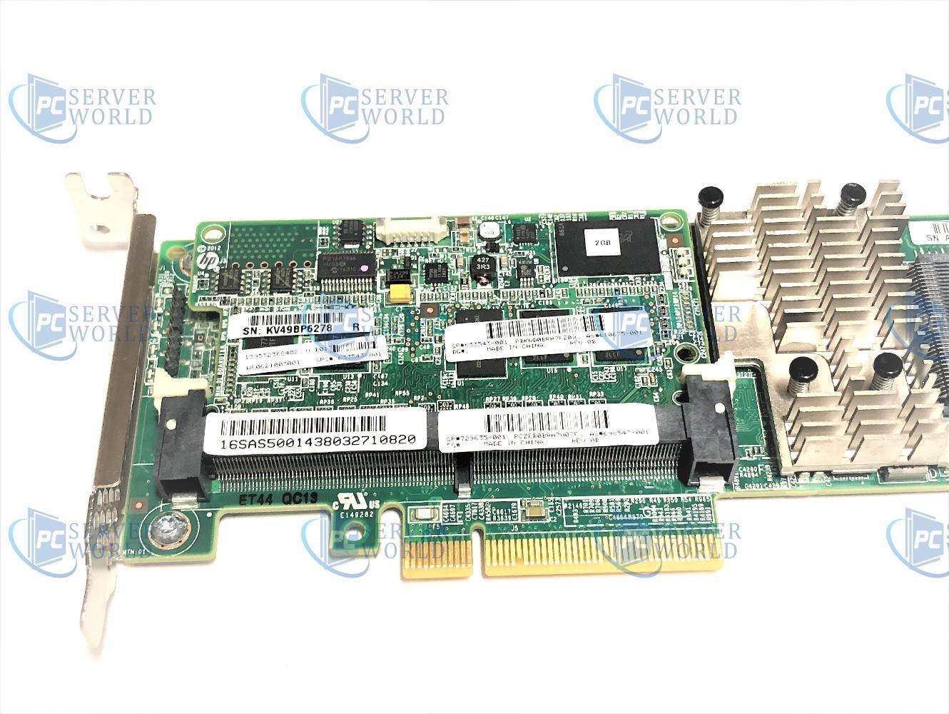 698529-B21 HP SMART ARRAY P430 2GB FBWC 12GBPS SAS RAID CONTROLLER BRACKETS