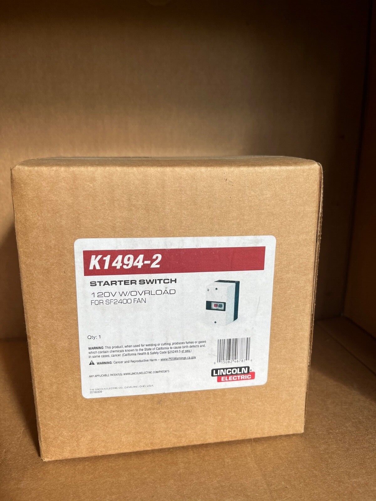 Lincoln K1494-2 starter switch SF2400 Fan