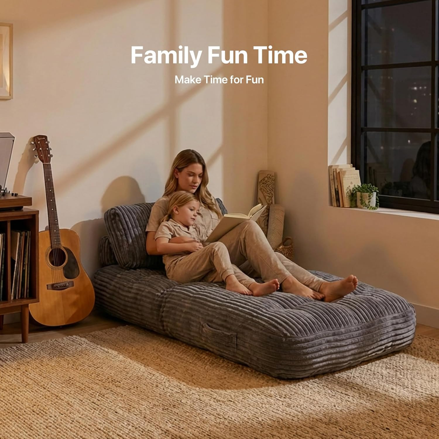 Boneless Chair, Folding Sofa Bed with Pillow Sleeper Sofa with Back Support, Sle