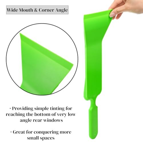 3 Pieces Window Tint Tools, Long Handle Auto Bulldozer Squeegee Scrubber