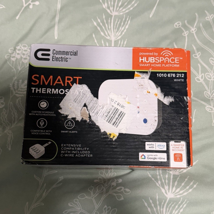 Commercial Electric Hubspace Smart Thermostat Alexa/Google HTSA15CWB2A