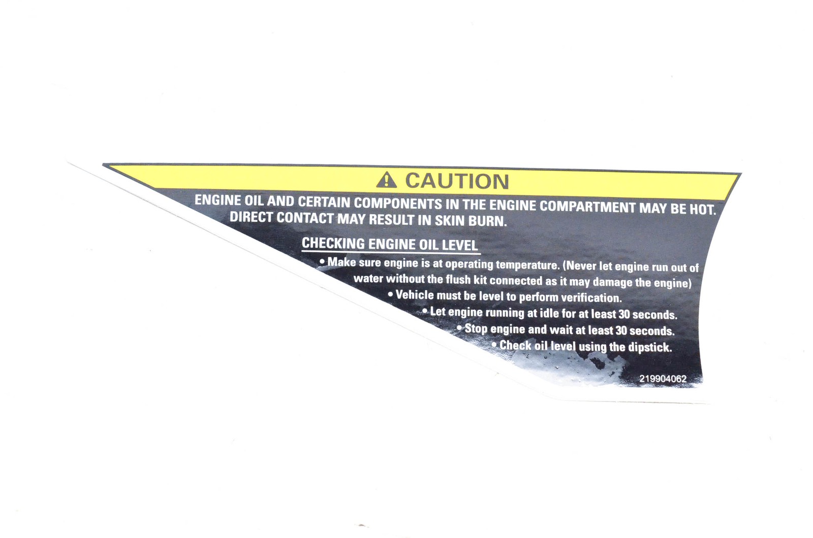 Aftermarket 219904062 Caution Decal NOS