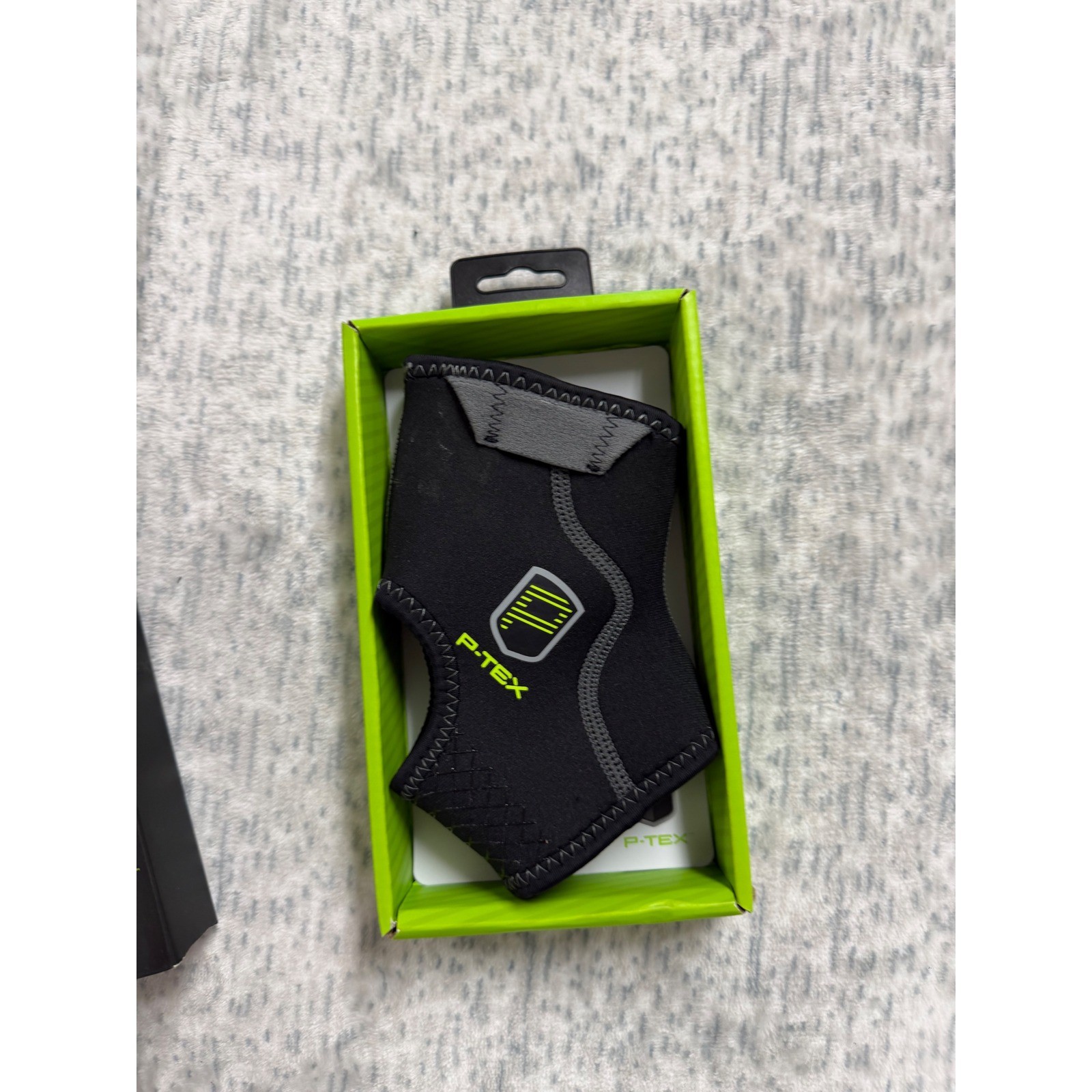 P-TEX Ankle Sleeve Thermal Compression Support Black Small PTXANK01