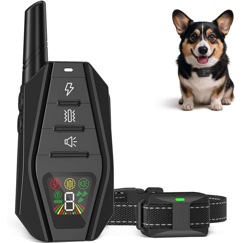 3300FT Dog Training Collar Remote Shock 3 Training Modes Waterproof Rechargeable
