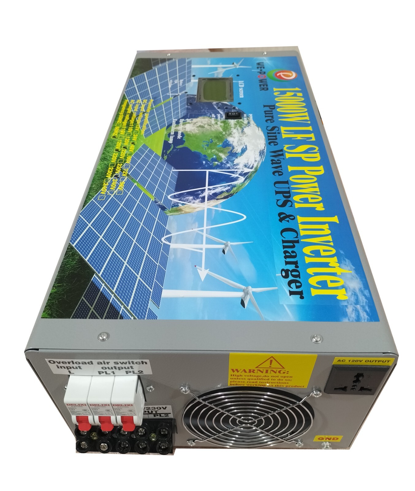 15000W LF SP Pure Sine Wave Solar Power Inverter 48VDC/110V,220VAC LCDUPSCharger