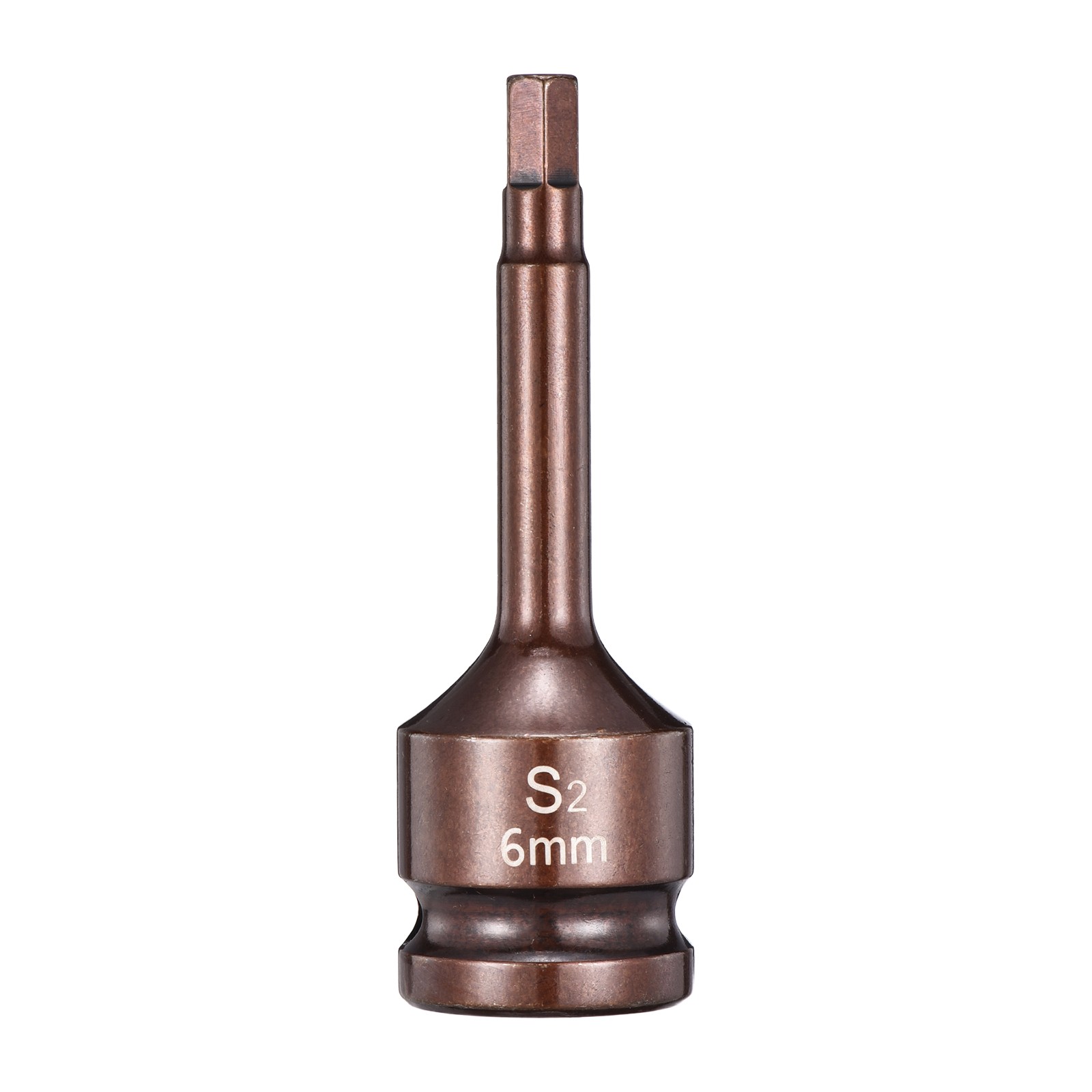 1/2" Drive Impact Hex Bit Socket 6mm S2 Steel 3" Length Hexagonal Socket