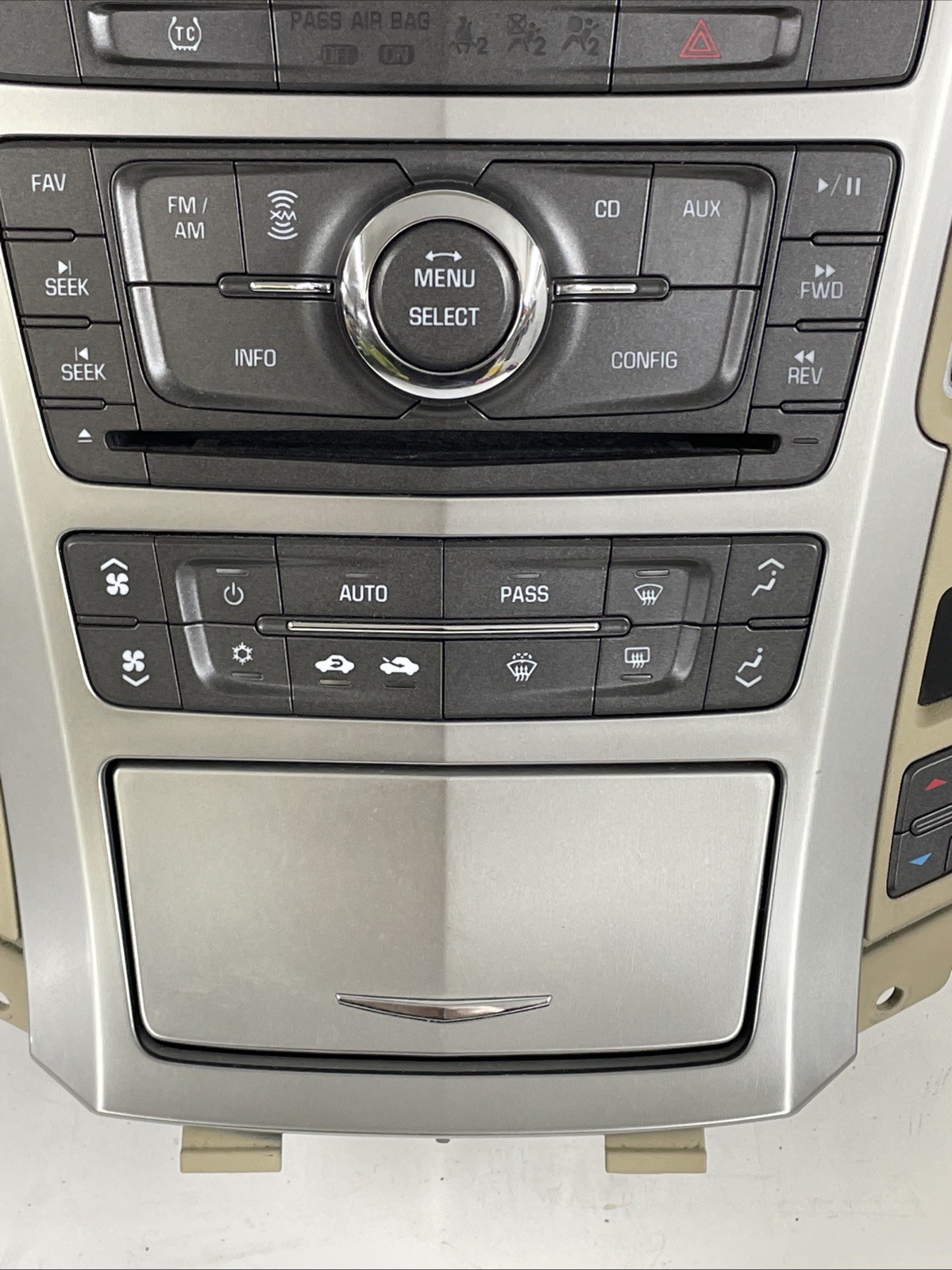 09-13 Cadillac CTS Climate Control & Radio Reciever Control Panel *Tan* OEM