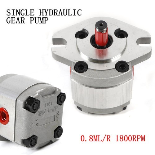 PT3/8'' Hydraulic Mini High Pressure Gear Pump Flat Key 4300RPM 0.8ML/R 21MPa