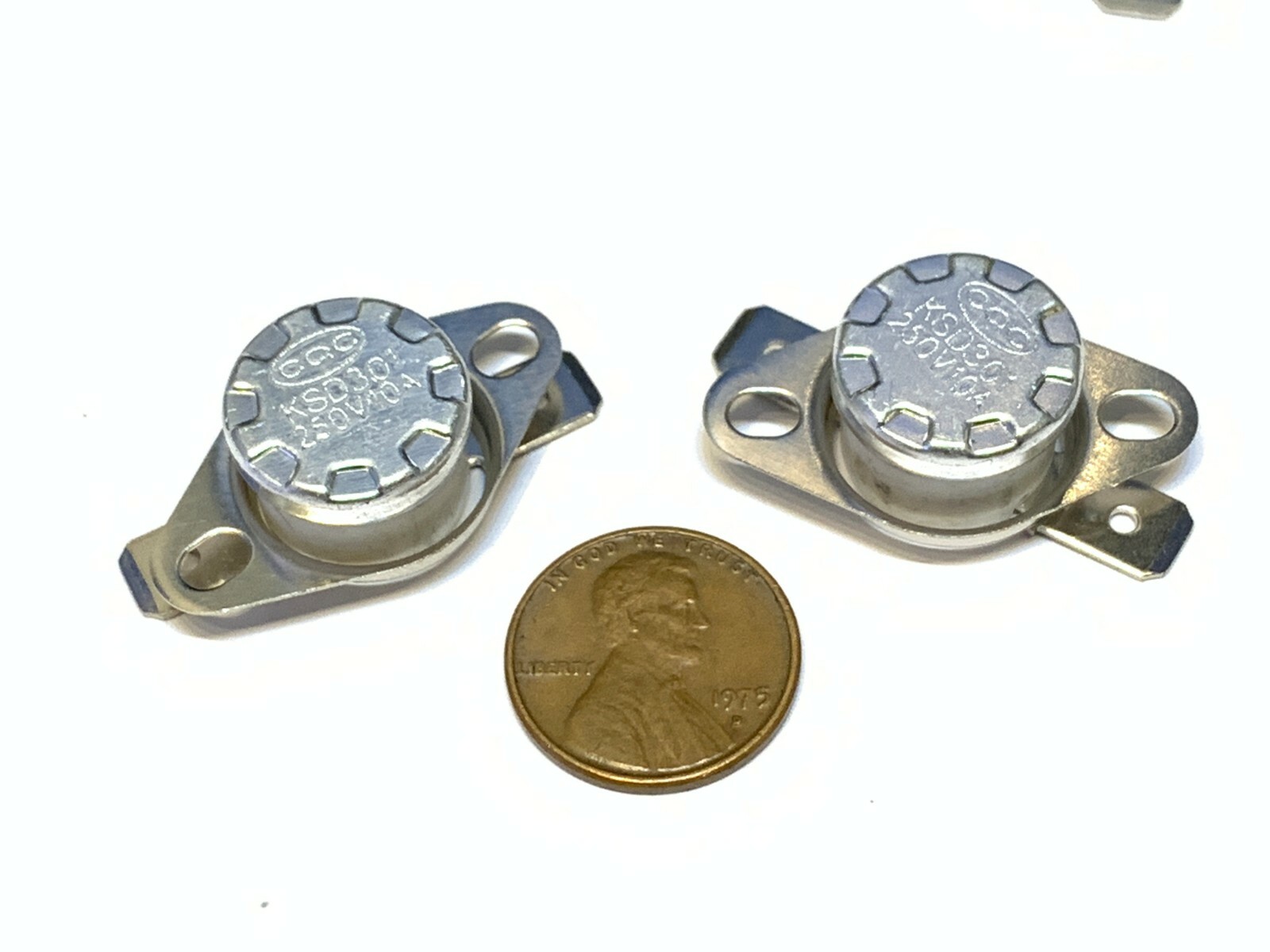 2 Pieces N/C 300ºC 572ºF normally closed Thermal  Thermostat switch KSD301 A20