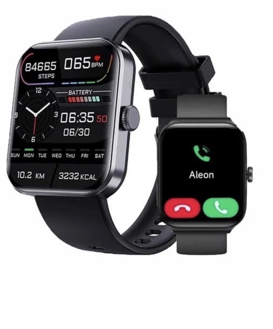 Smart Watch 1.91" HD Fitness Tracker Heart Rate Sleep Monitor 50+ Sports Black