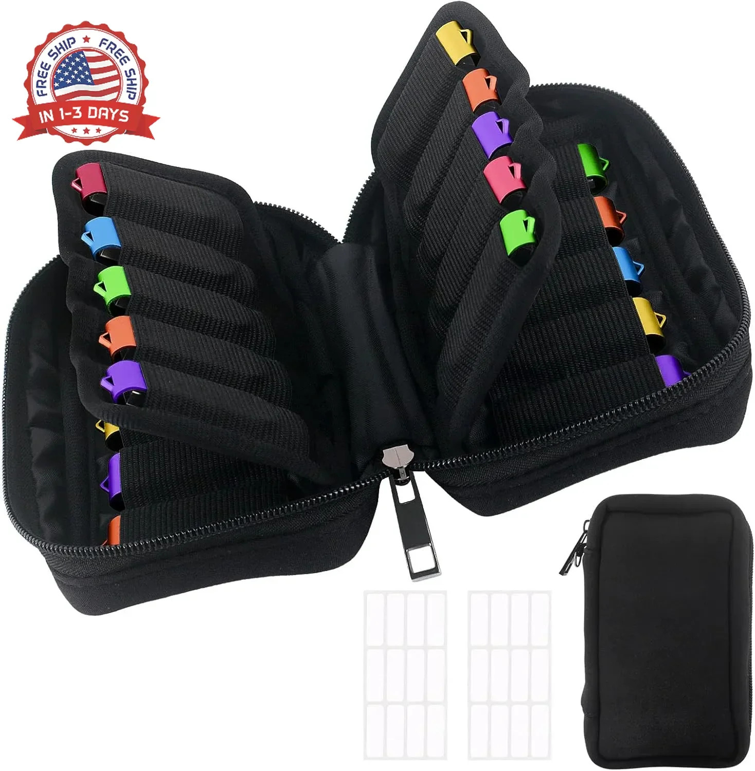 Flash Drive Case 20 Slots Thumb Drive USB Storage Case, Portable Electronic Acce