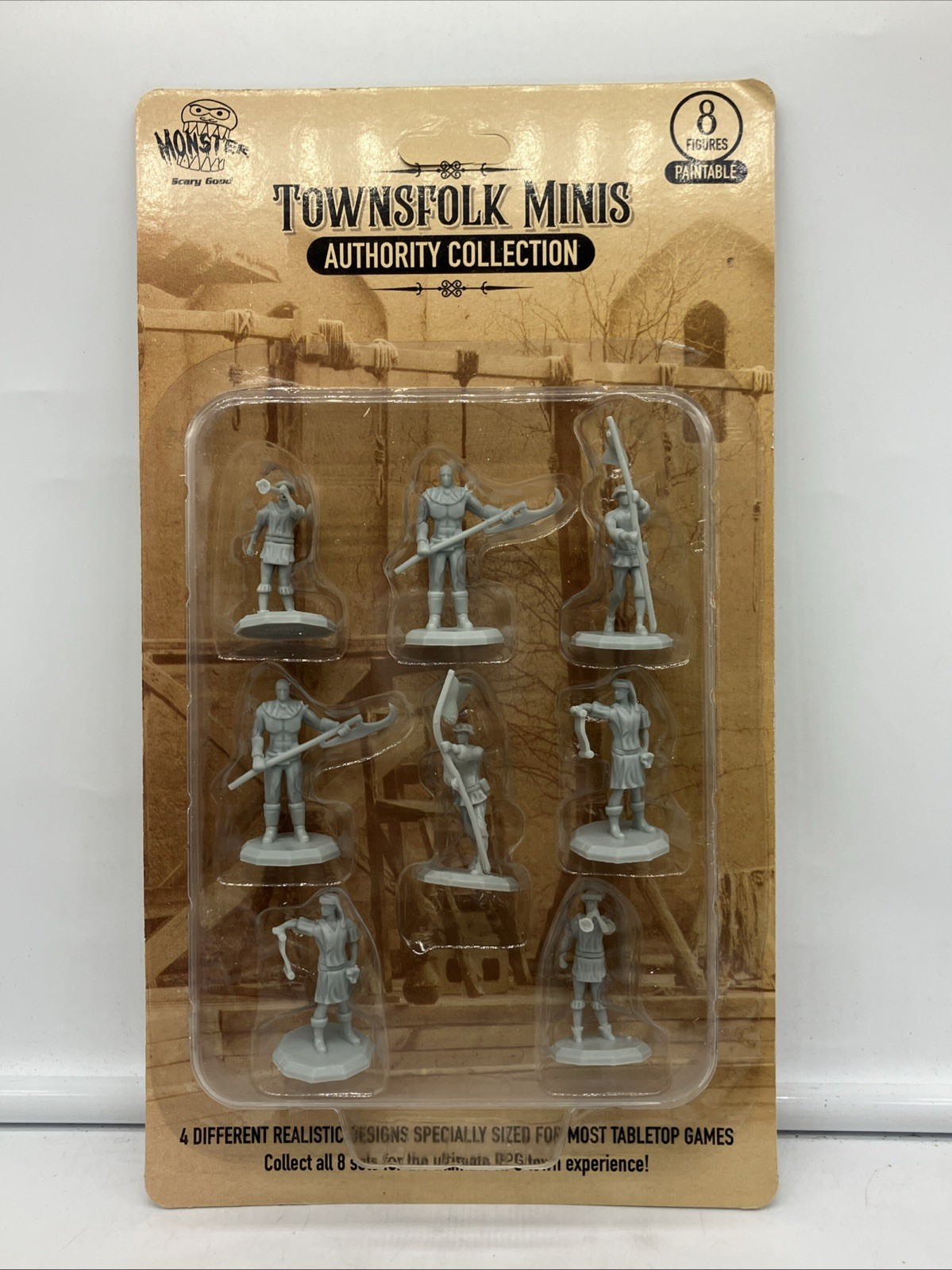 Monster Townsfolk Unpainted Miniatures: Authority Collection - FREE SHIPPING