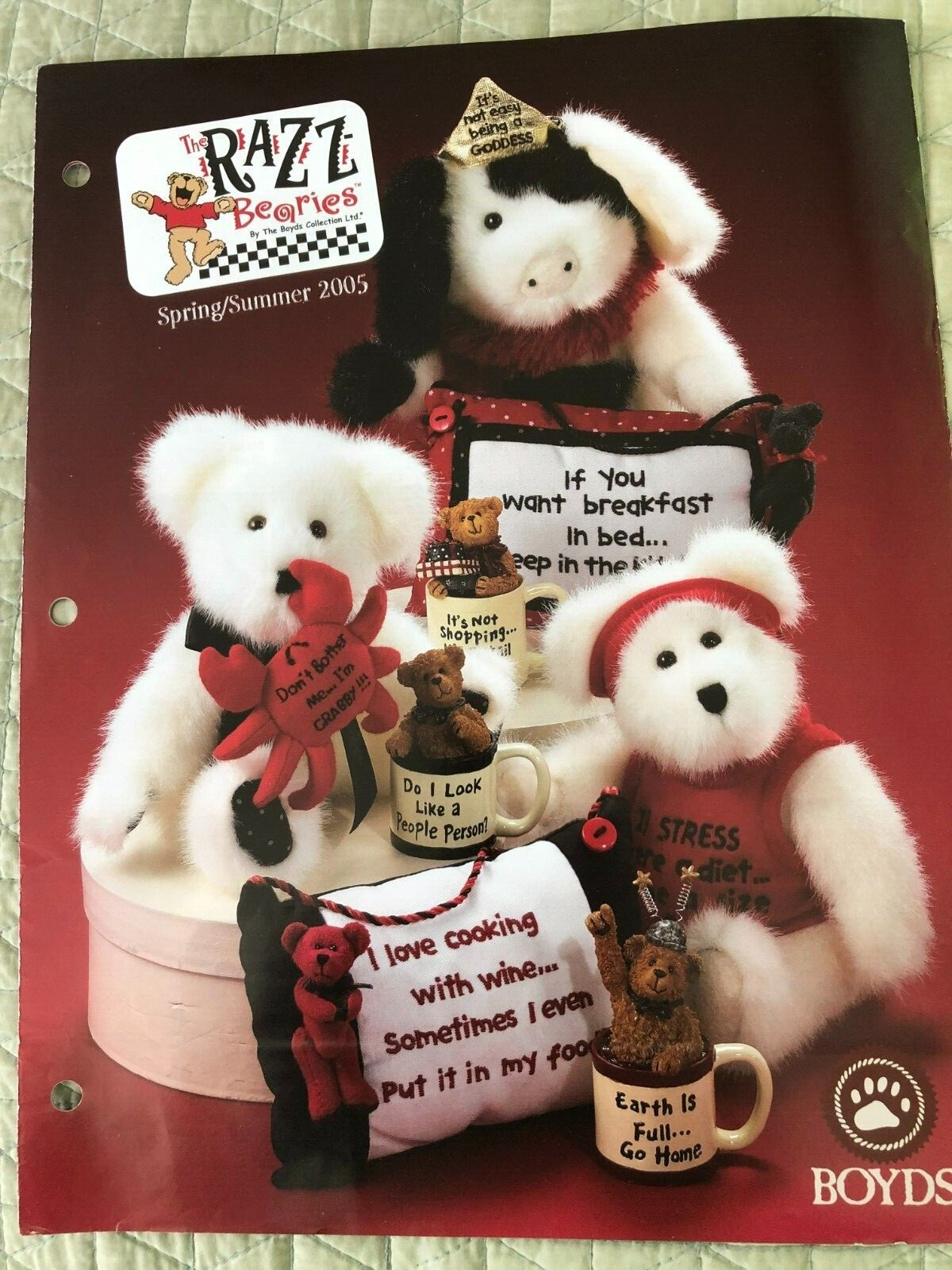 2005 SPRING/SUMMER BOYDS RAZZ BEARIES COLLECTION FOLD OUT CATALOG