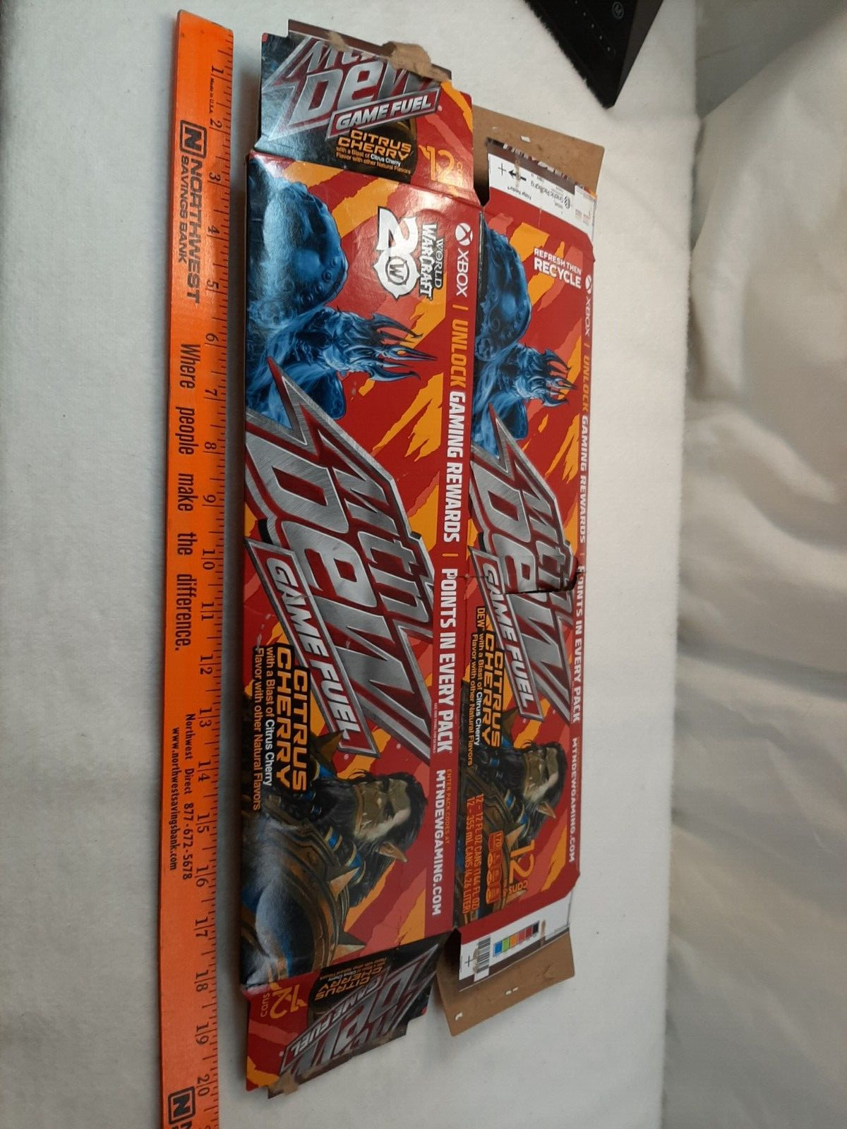 EMPTY 2024 Mountain Dew Mtn Dew Citrus Cherry 12 Pack Box ONLY Opened Flat