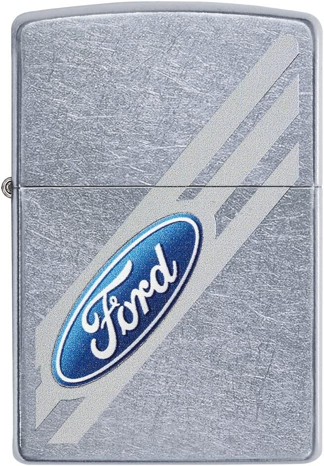 Zippo 29577  Angled Ford Logo Street Chrome