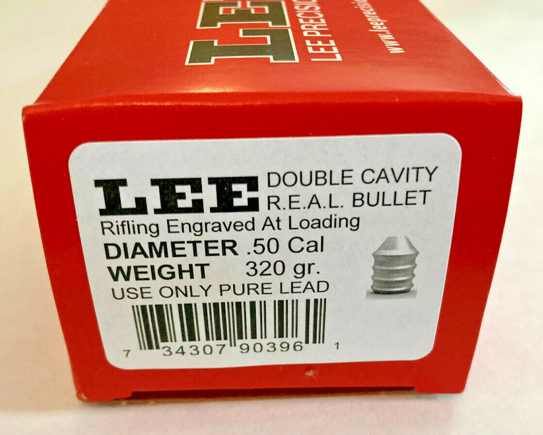 LEE 90396  2-CAVITY .50 CALIBER  R.E.A.L. BULLET MOLD 320 GRAIN (INSURED SHIP)