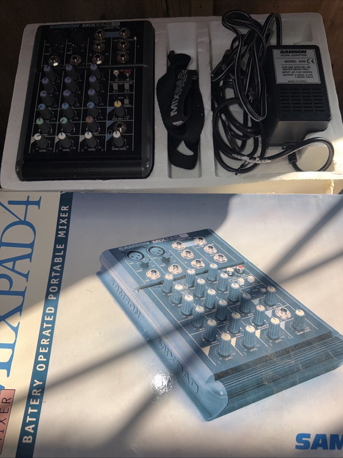 Samson MixPad 4 Mixer with AD9 Power Cord