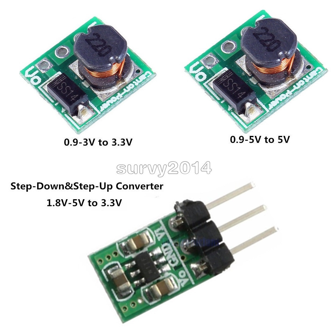 DC-DC 1.8V-5V to 3.3V Step Down/Step Up Converter ESP8266 Wifi Bluetooth CC1101