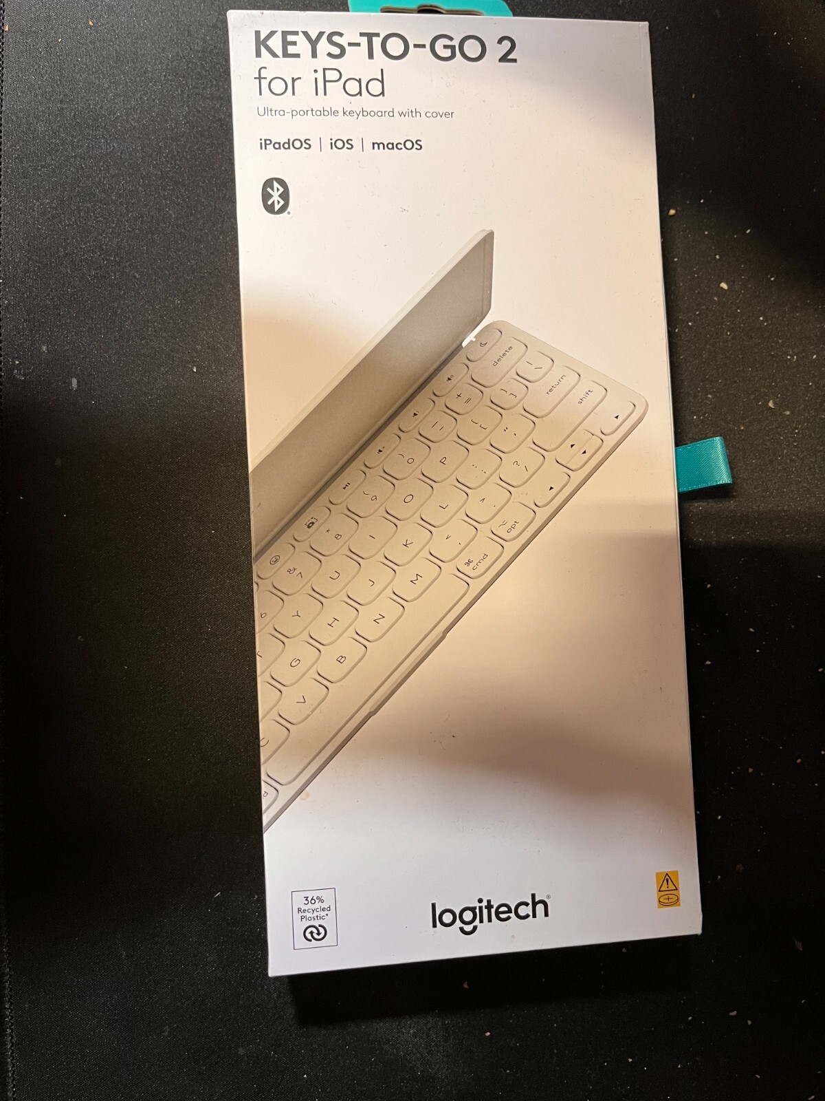 Logitech Keys-to-GO 2 Portable Wireless iPad Keyboard - Pale Grey