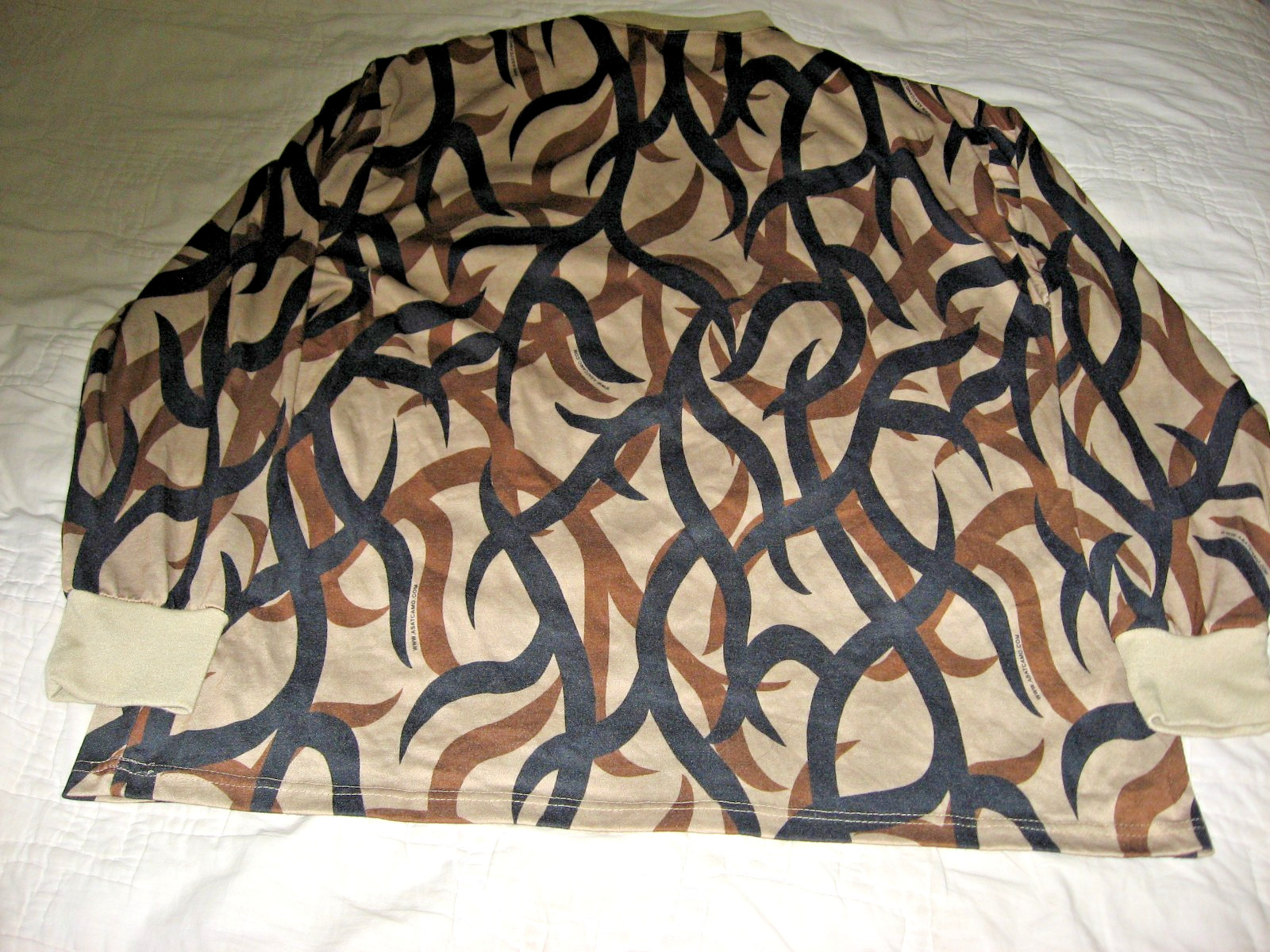ASAT Camouflage Men's Pullover Long Sleeve Shirt XL Logo On Front