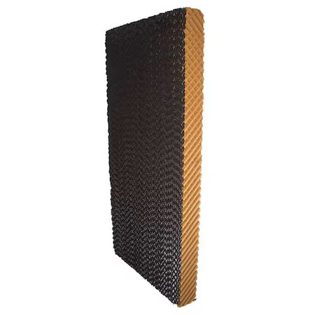 Evaporative Cooling Pad, Kraft Paper W/ Black Edge Coating, 60 In H X 12 In W X