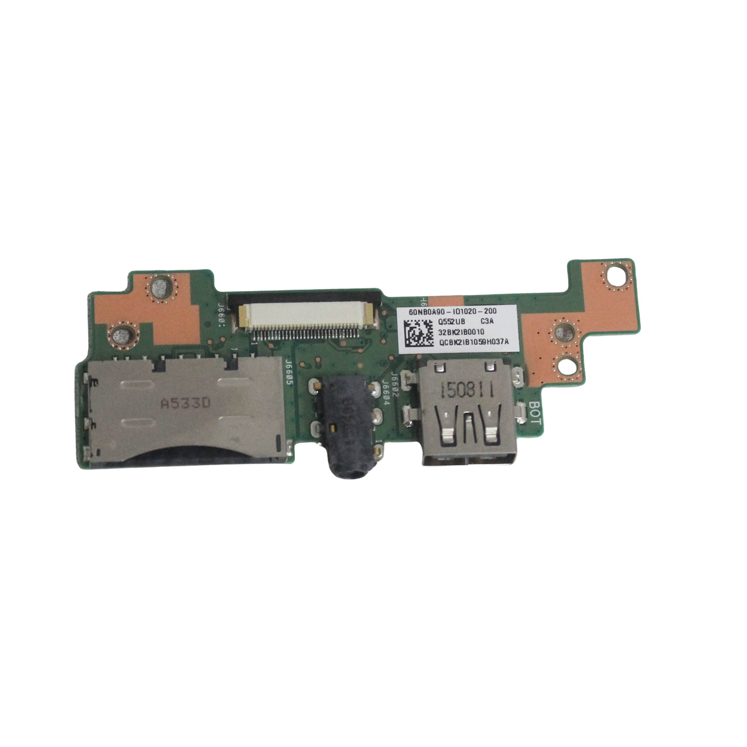 60NB0A90-IO1030 Asus Io Pc Board Usb/Audio/Card Reader Q552Ub "GRADE A"