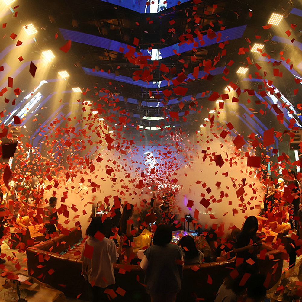 CO2 Confetti Machine with Flight Case Confetti Cannon Blaster Angle Adjusted