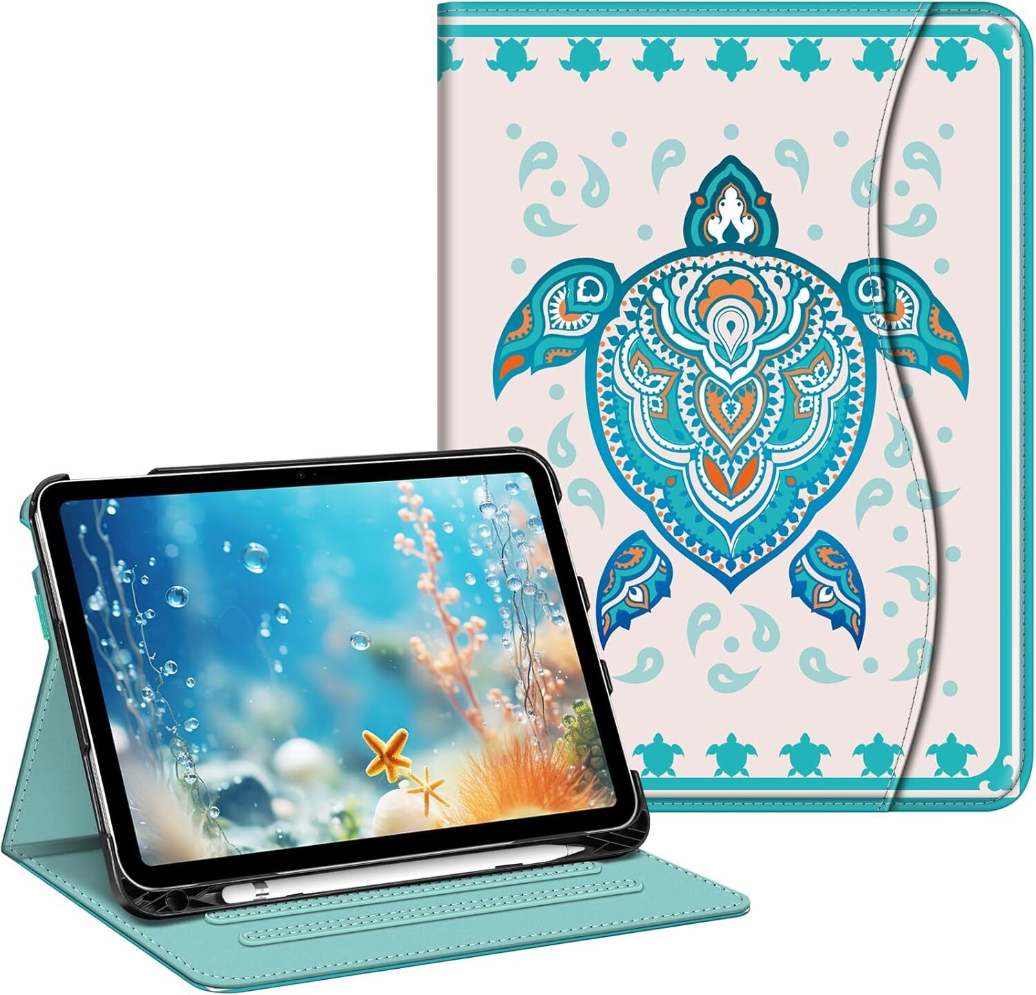 Case for iPad 10th Generation 10.9 Inch (2022) Protective Stand Cover w Pocket