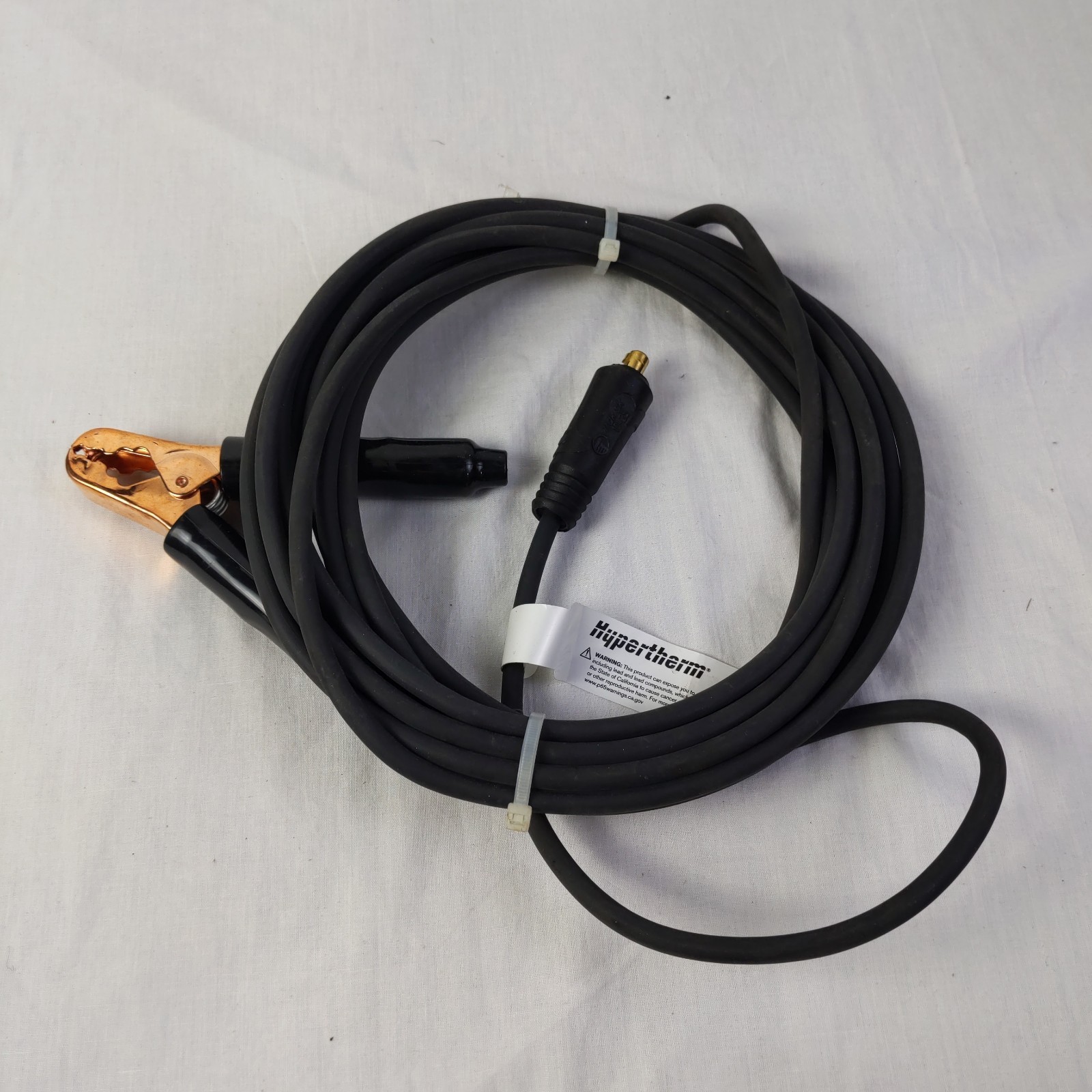 Hypertherm 223595 Work Lead 45A 8Awg with Quick Disconnect and Hand Clamp 25'
