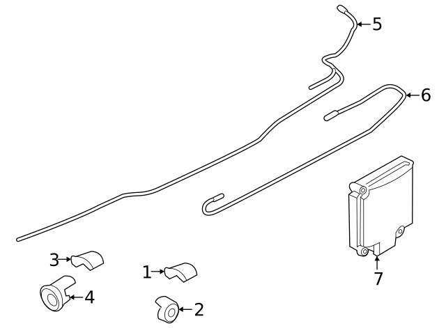Genuine Ford Blind Spot Detection System Warning Sensor NK4Z14C689A